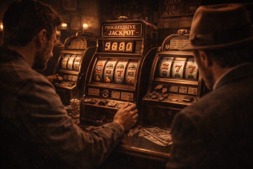 El origen de los jackpots progresivos en tragamonedas